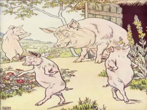 قصه سه بچه خوک اثر جوزف جیکوب (three little pigs)