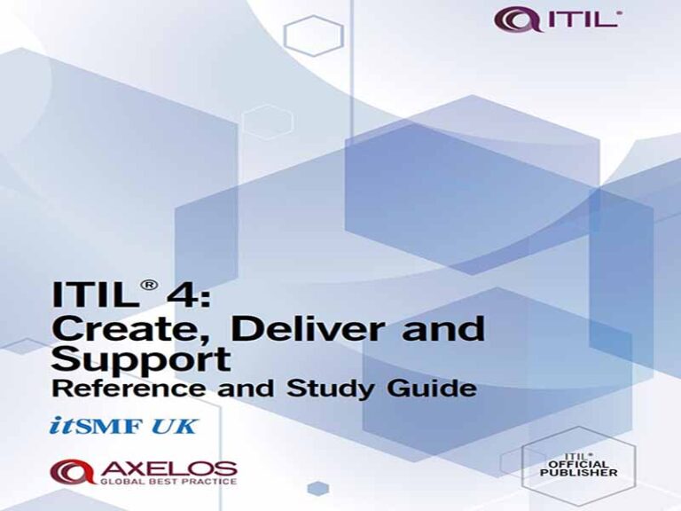دانلود کتاب مرجع و راهنمای ITIL 4 Create, Deliver and Support از کتب رسمی  ITIL