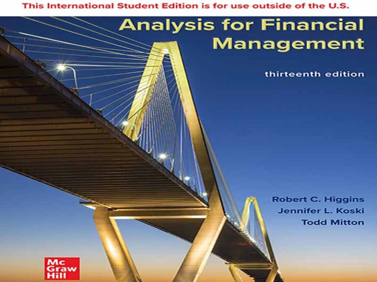 دانلود کتاب تجزیه و تحلیل برای مدیریت مالی