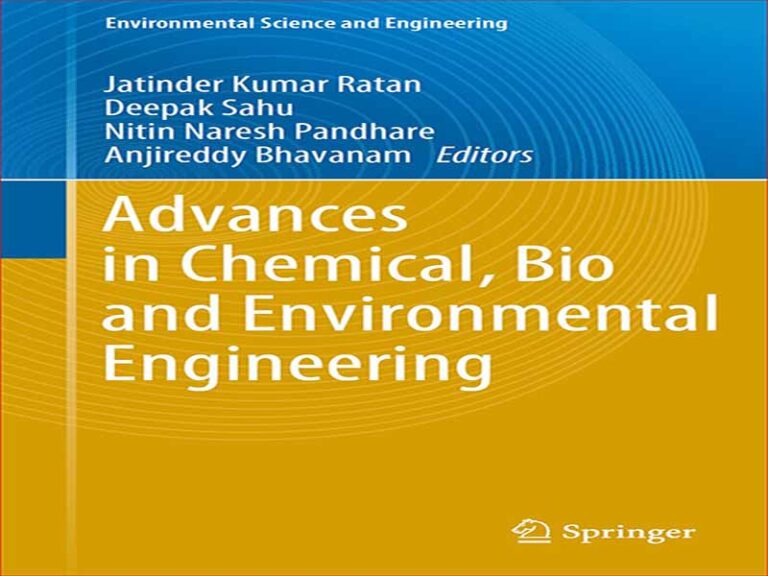دانلود کتاب پیشرفت در مهندسی شیمی، زیستی و محیط زیست