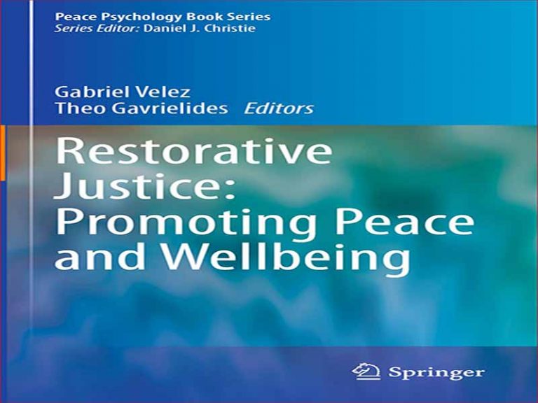 دانلود کتاب عدالت احیا کننده – ترویج صلح و رفاه