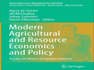 دانلود کتاب اقتصاد و سیاست کشاورزی و منابع مدرن