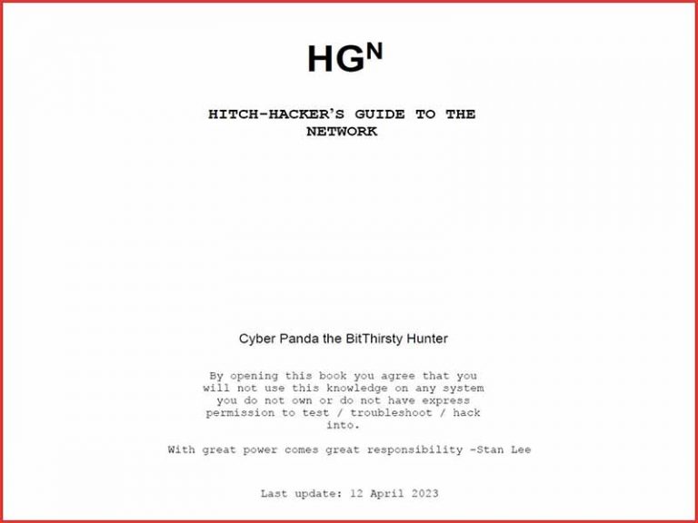 دانلود کتاب راهنمای HITCH-HACKER به شبکه