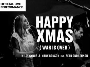 دانلود آهنگ Happy Xmas(War Is Over) از Miley Cyrus و Yoko Ono با متن و ترجمه