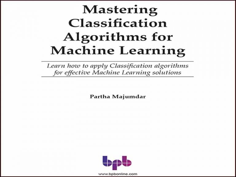دانلود کتاب تسلط بر الگوریتم های طبقه بندی برای یادگیری ماشین