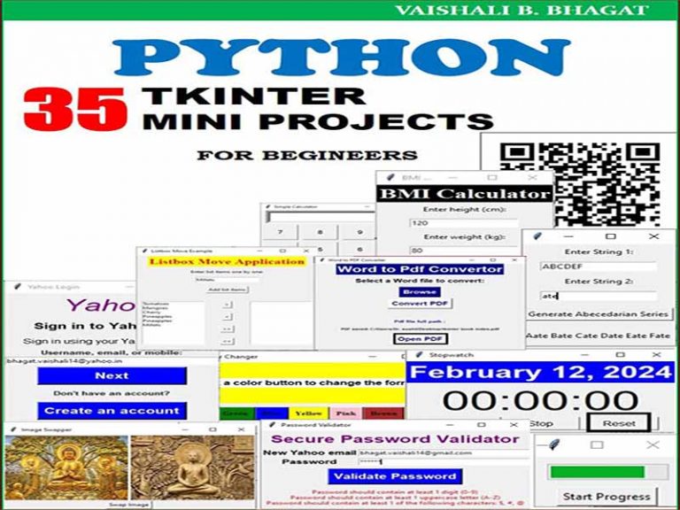 دانلود کتاب 35 پروژه کوچک پایتون Tkinter