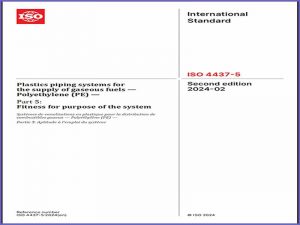 دانلود استاندارد ISO 4437-5 – سیستم های لوله کشی پلاستیکی برای تامین سوخت های گازی پلی اتیلن (PE) – قسمت 5: تناسب برای هدف سیستم