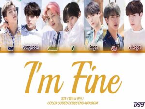 دانلود آهنگ کره‌ای I’m Fine از BTS با متن و ترجمه