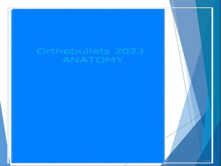 دانلود کتاب آناتومی Orthobullets 2023