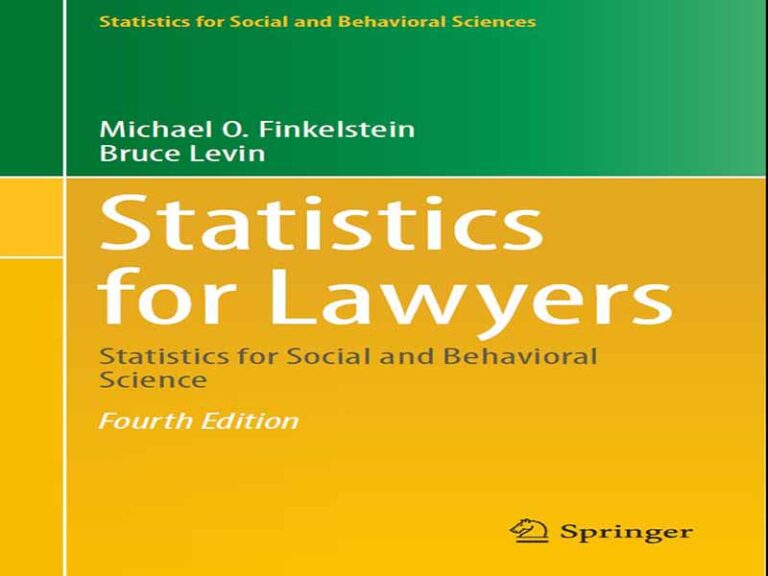 دانلود کتاب آمار برای وکلا – آمار علوم اجتماعی و رفتاری، چهارم