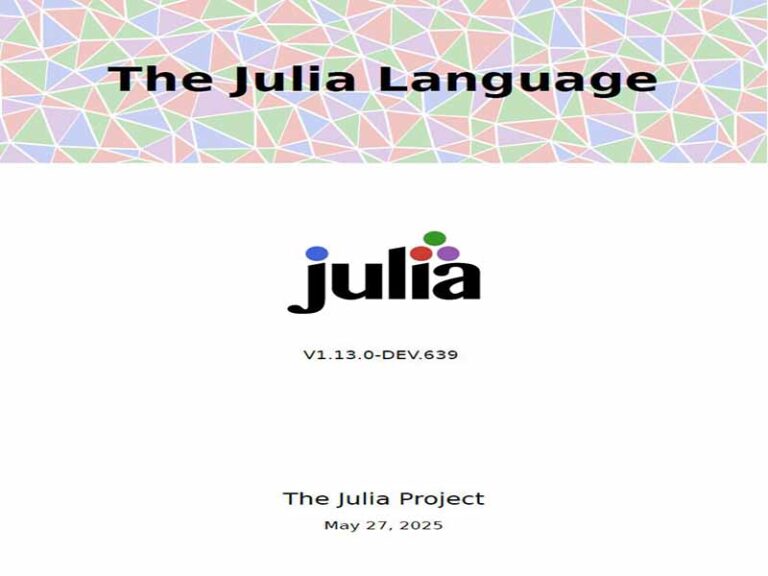 دانلود کتاب زبان جولیا (Julia)- نسخه ۱.۱۳.۰-DEV.639