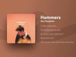 دانلود آهنگ Hammers از Alec Benjamin با متن و ترجمه