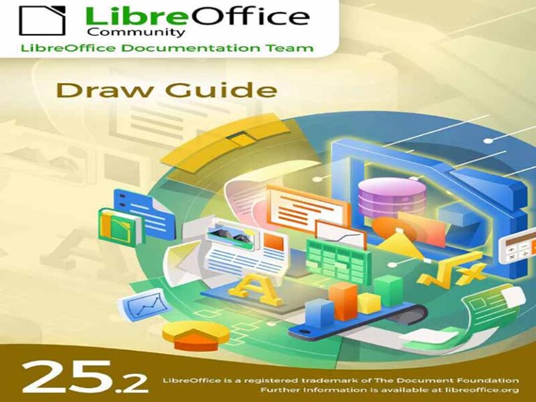 دانلود کتاب راهنمای ترسیم(Draw) در LibreOffice نسخه ۲۵.۲