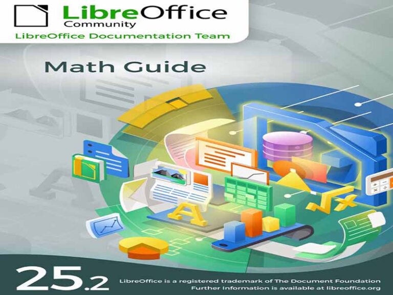 دانلود کتاب راهنمای ریاضی لیبرآفیس ۲۵.۲ (LibreOffice Math)