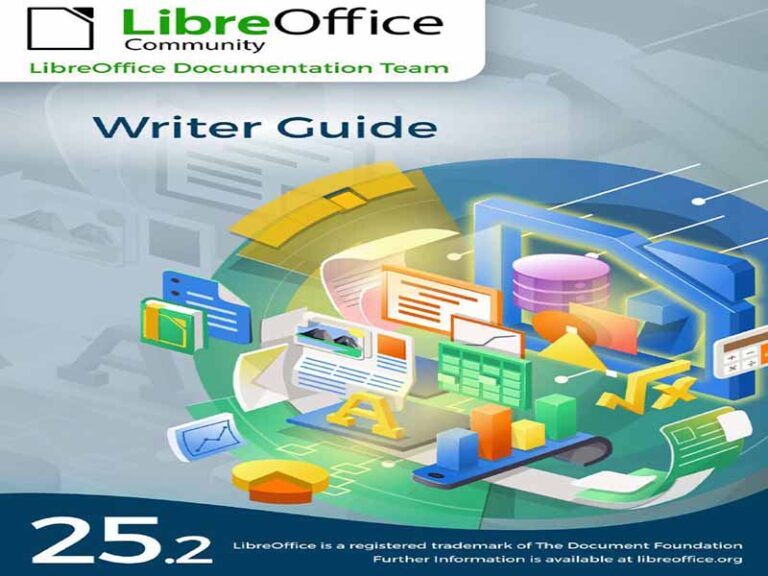دانلود کتاب راهنمای نویسنده (Writer) در LibreOffice نسخه ۲۵.۲