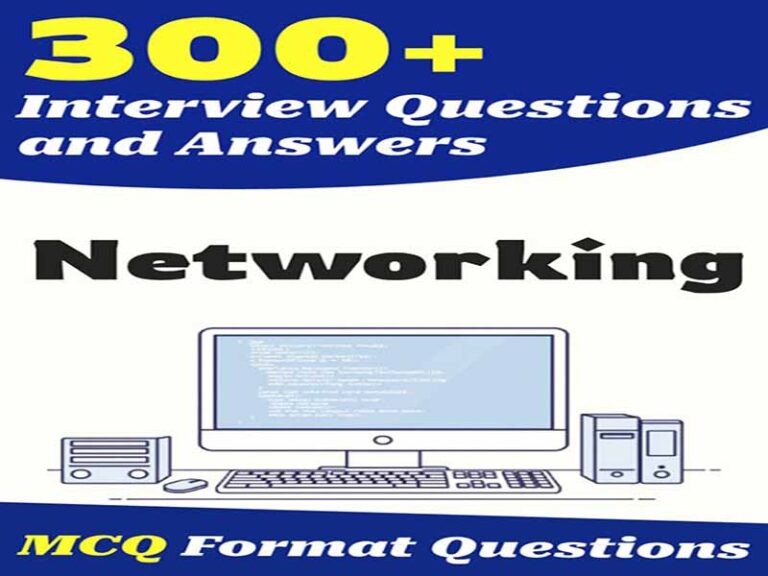 دانلود کتاب بیش از ۳۰۰ سوال و پاسخ مصاحبه شبکه‌سازی از تازه‌کارها تا متخصصان باتجربه
