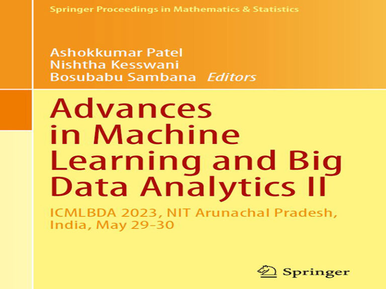 دانلود کتاب پیشرفت‌ها در یادگیری ماشین و تحلیل کلان‌داده ۲