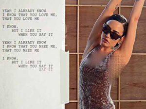 دانلود آهنگ Say It از Demi Lovato با متن و ترجمه