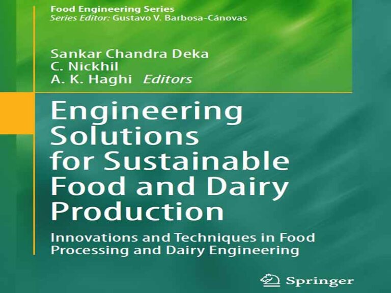 دانلود کتاب راهکارهای مهندسی برای تولید پایدار مواد غذایی و لبنیات
