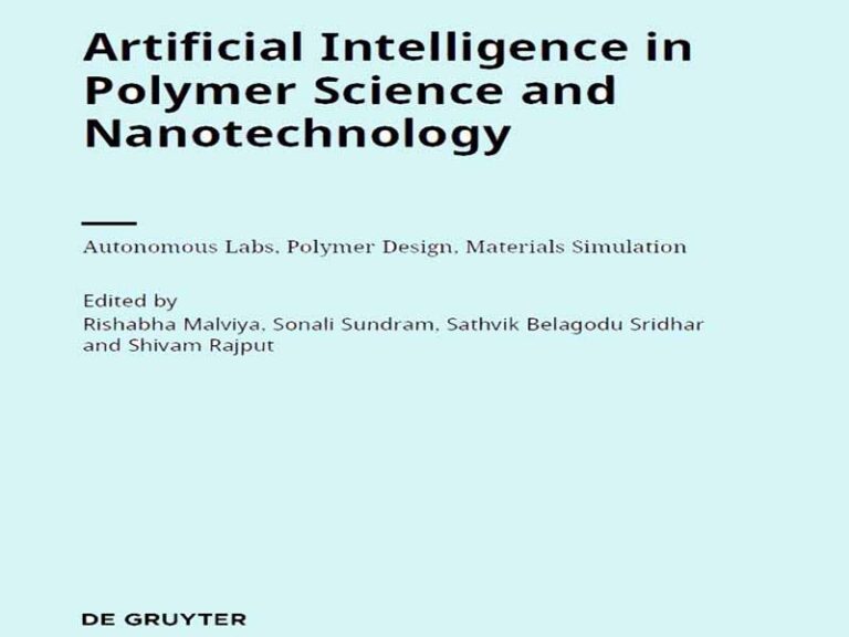 دانلود کتاب هوش مصنوعی در علم پلیمر و آزمایشگاه‌های مستقل فناوری نانو