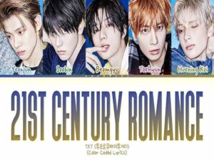 دانلود آهنگ کره‌ای انگلیسی 21st Century Romance از TXT با متن و ترجمه